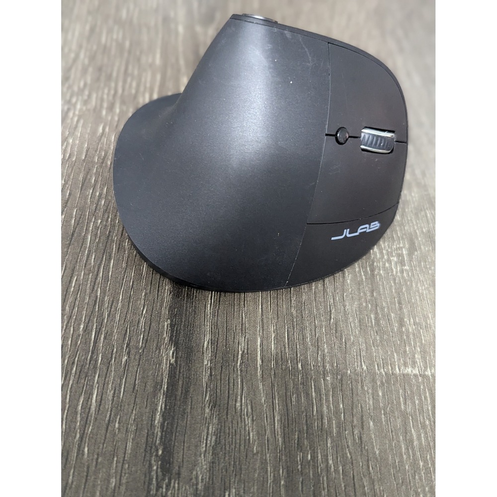JLab JBuds Ergonomic Mouse Black Wireless Bluetooth with USB Receiver JERGOM